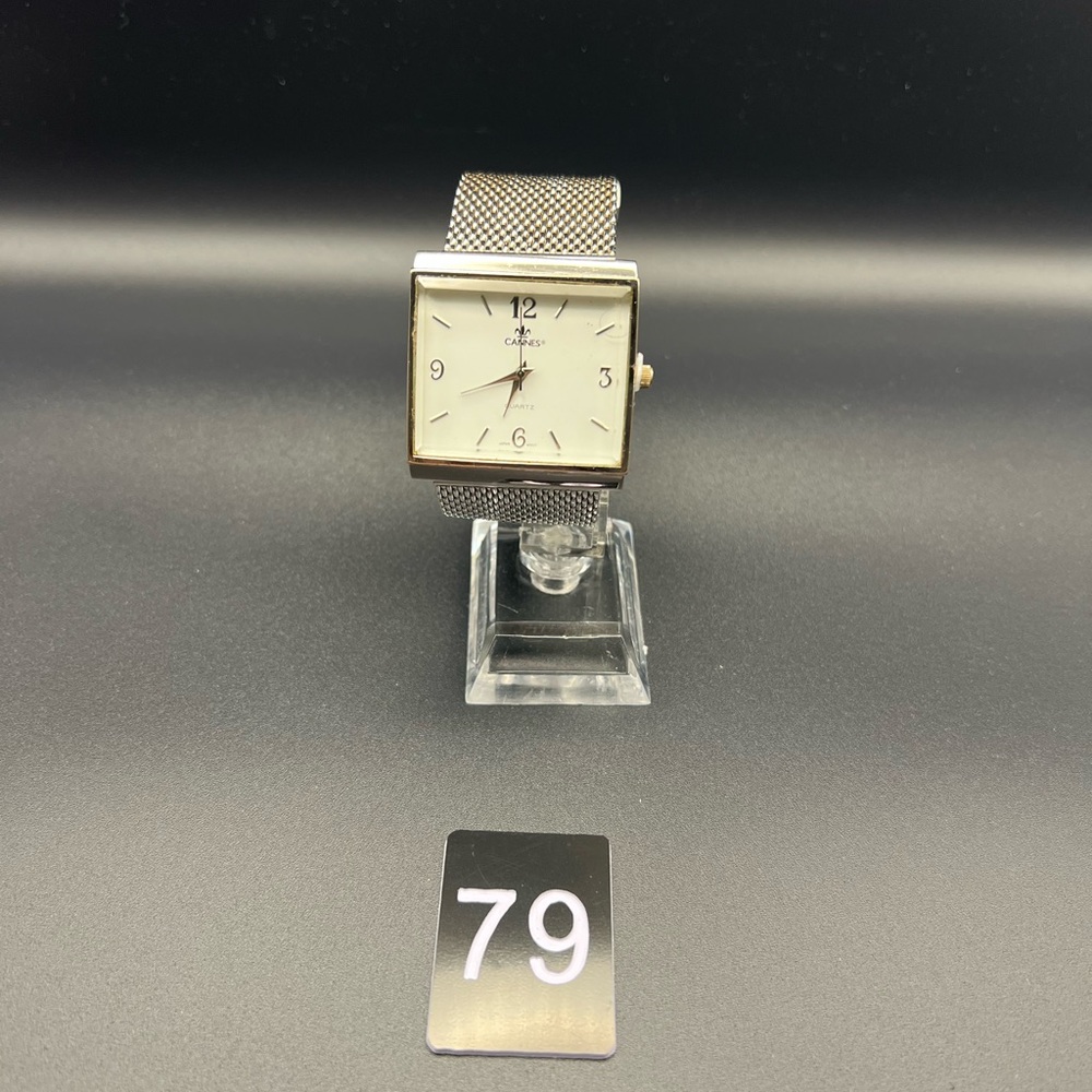 Cannes Silver Strap Watch